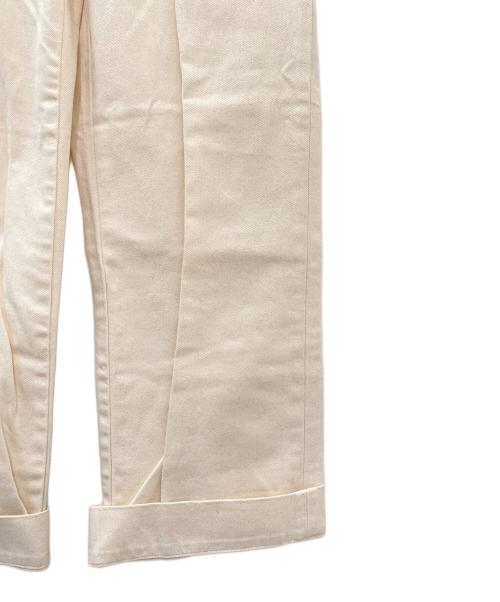 TORY BURCH（トリーバーチ）TORY BURCH (トリーバーチ) ハイライズ ワイドレッグ ジーンズ アイボリー サイズ:２の古着・服飾アイテム