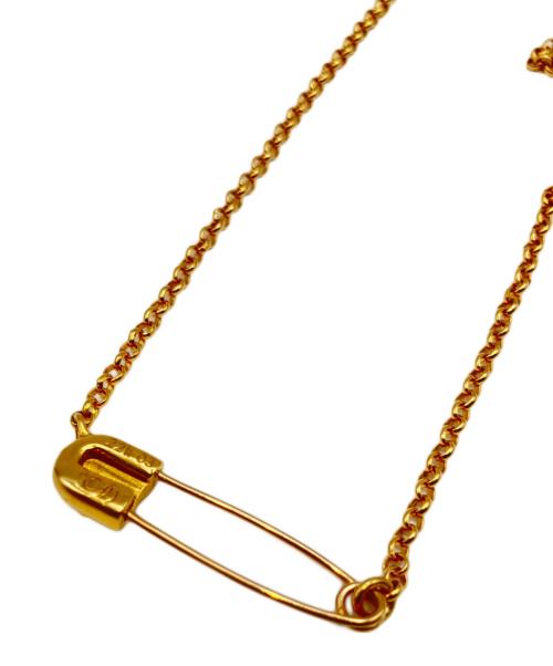 CHROME HEARTS（クロムハーツ）CHROME HEARTS (クロムハーツ) SAFETY PIN 1DIA NECKLACE(セーフティピン1ダイヤネックレス)/ロールチェーン サイズ:-の古着・服飾アイテム