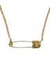 CHROME HEARTS（クロムハーツ）の古着「SAFETY PIN 1DIA NECKLACE(セーフティピン1ダイヤネックレス)/ロールチェーン」