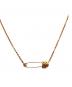 CHROME HEARTS (クロムハーツ) SAFETY PIN 1DIA NECKLACE(セーフティピン1ダイヤネックレス)/ロールチェーン サイズ:-：1100000円