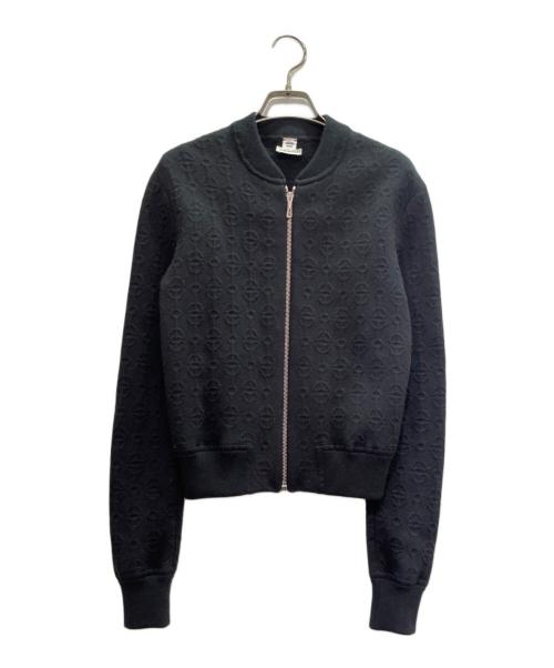 HERMES（エルメス）HERMES (エルメス) クリケティス ニットブルゾン ブラック サイズ:36の古着・服飾アイテム