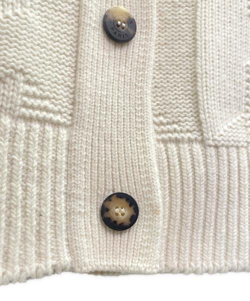 HERMES（エルメス）HERMES (エルメス) セリエボタンHジャガードニットカーディガン アイボリー サイズ:36の古着・服飾アイテム