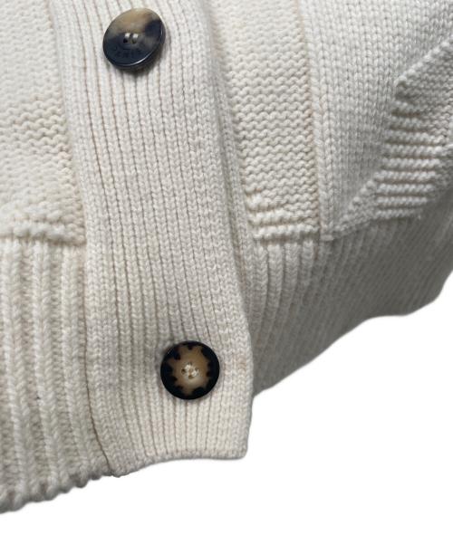 HERMES（エルメス）HERMES (エルメス) セリエボタンHジャガードニットカーディガン アイボリー サイズ:36の古着・服飾アイテム