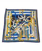 HERMESエルメス）の古着「カレ 90 Voltes et Pirouettes ヴォルト エ ピルエット」｜ネイビー