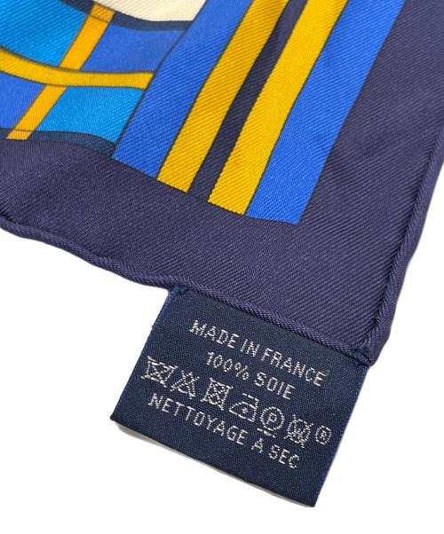 HERMES（エルメス）HERMES (エルメス) カレ 90 Voltes et Pirouettes ヴォルト エ ピルエット ネイビー サイズ:90の古着・服飾アイテム