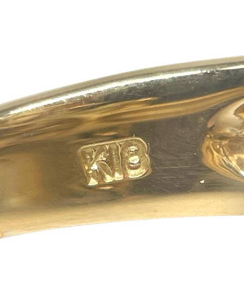 NO BRAND JEWELRY（ノーブランドジュエリー）NO BRAND JEWELRY (ノーブランドジュエリー) フラワーデザインパール×ダイヤモンドリング/K18/16.8g サイズ:12号の古着・服飾アイテム