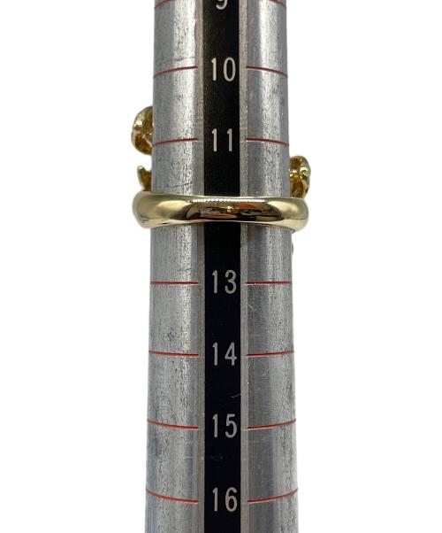 NO BRAND JEWELRY（ノーブランドジュエリー）NO BRAND JEWELRY (ノーブランドジュエリー) フラワーデザインパール×ダイヤモンドリング/K18/16.8g サイズ:12号の古着・服飾アイテム
