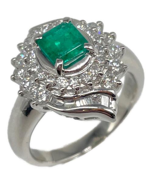 NO BRAND（ノーブランド）NO BRAND (ノーブランド) エメラルド ダイヤリング サイズ:12号の古着・服飾アイテム