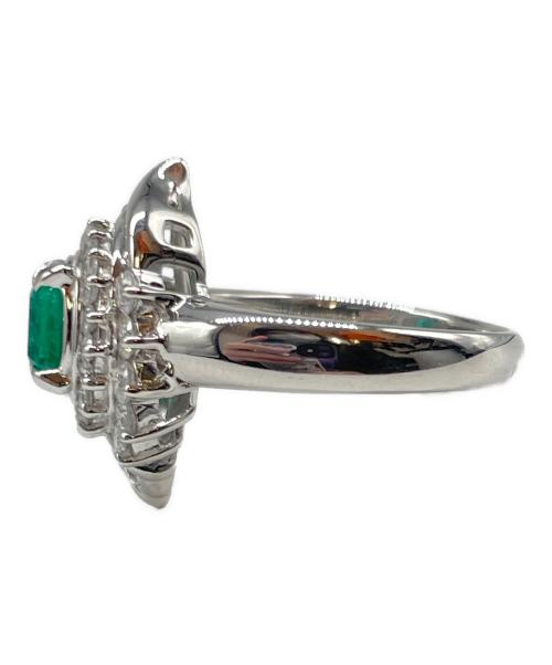 NO BRAND（ノーブランド）NO BRAND (ノーブランド) エメラルド ダイヤリング サイズ:12号の古着・服飾アイテム