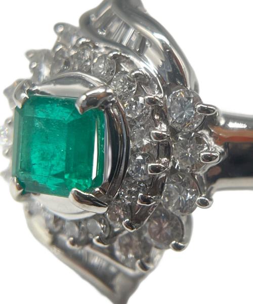 NO BRAND（ノーブランド）NO BRAND (ノーブランド) エメラルド ダイヤリング サイズ:12号の古着・服飾アイテム