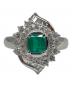 NO BRAND (ノーブランド) エメラルド ダイヤリング サイズ:12号：130000円