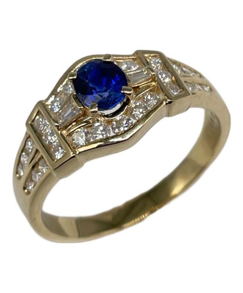 NO BRAND（ノーブランド）NO BRAND (ノーブランド) サファイヤ ダイヤモンドリング サイズ:18号の古着・服飾アイテム