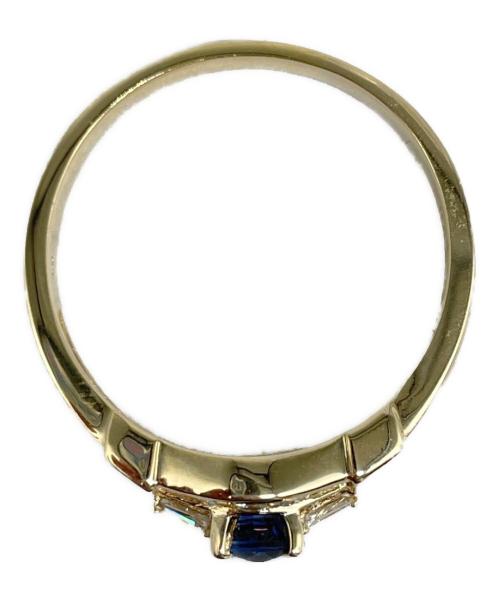 NO BRAND（ノーブランド）NO BRAND (ノーブランド) サファイヤ ダイヤモンドリング サイズ:18号の古着・服飾アイテム