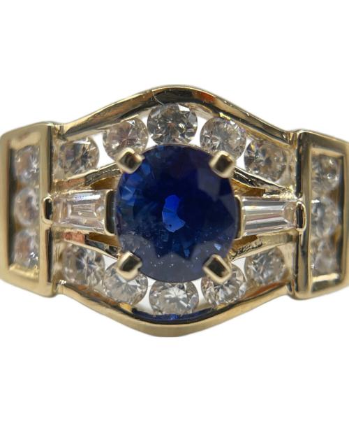 NO BRAND（ノーブランド）NO BRAND (ノーブランド) サファイヤ ダイヤモンドリング サイズ:18号の古着・服飾アイテム