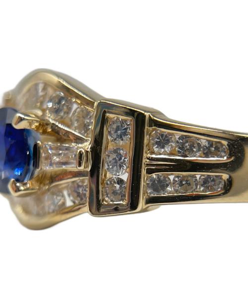 NO BRAND（ノーブランド）NO BRAND (ノーブランド) サファイヤ ダイヤモンドリング サイズ:18号の古着・服飾アイテム