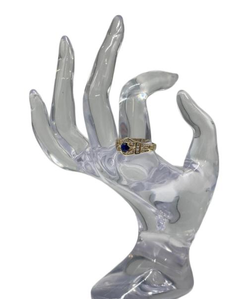 NO BRAND（ノーブランド）NO BRAND (ノーブランド) サファイヤ ダイヤモンドリング サイズ:18号の古着・服飾アイテム