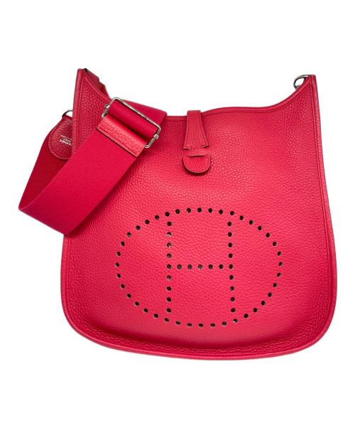 HERMES（エルメス）HERMES (エルメス) エブリンPM/シルバー金具/トリヨンクレマンス/レッド系/D刻印 レッド系 サイズ:PMの古着・服飾アイテム