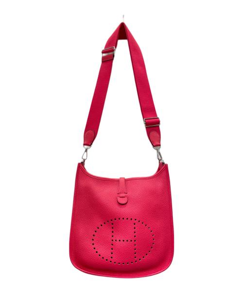 HERMES（エルメス）HERMES (エルメス) エブリンPM/シルバー金具/トリヨンクレマンス/レッド系/D刻印 レッド系 サイズ:PMの古着・服飾アイテム
