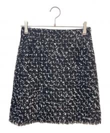 CHANEL（シャネル）の古着「ツイードミニスカート」｜ブラック