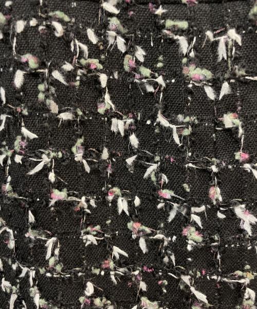 CHANEL（シャネル）CHANEL (シャネル) ツイードミニスカート ブラック サイズ:38の古着・服飾アイテム