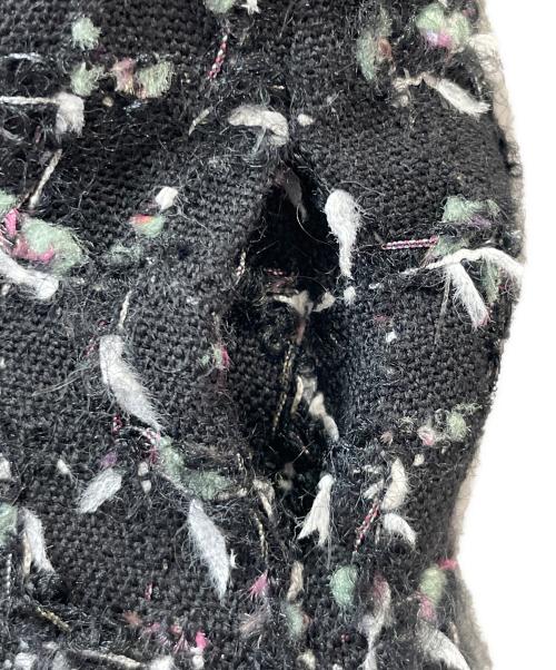 CHANEL（シャネル）CHANEL (シャネル) ツイードミニスカート ブラック サイズ:38の古着・服飾アイテム