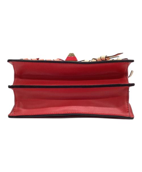 FENDI（フェンディ）FENDI (フェンディ) MINI KAN I チェーンショルダーバッグ レッドの古着・服飾アイテム