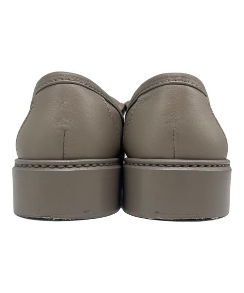 CHANEL（シャネル）CHANEL (シャネル) ココマーク マトラッセ ローファー グレー サイズ:38Cの古着・服飾アイテム