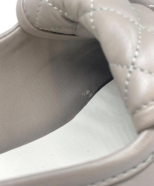 CHANEL（シャネル）CHANEL (シャネル) ココマーク マトラッセ ローファー グレー サイズ:38Cの古着・服飾アイテム