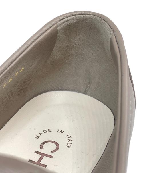 CHANEL（シャネル）CHANEL (シャネル) ココマーク マトラッセ ローファー グレー サイズ:38Cの古着・服飾アイテム