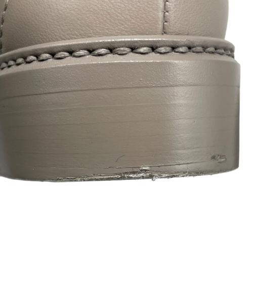 CHANEL（シャネル）CHANEL (シャネル) ココマーク マトラッセ ローファー グレー サイズ:38Cの古着・服飾アイテム