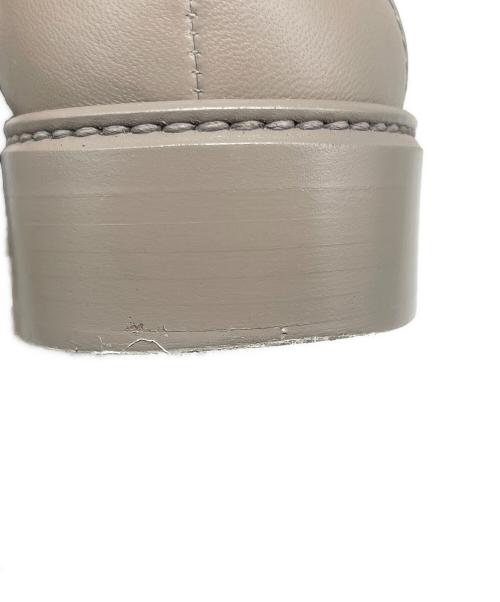 CHANEL（シャネル）CHANEL (シャネル) ココマーク マトラッセ ローファー グレー サイズ:38Cの古着・服飾アイテム