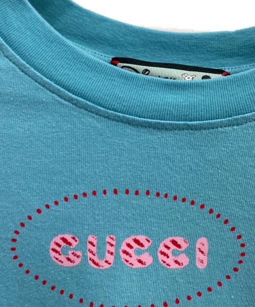 GUCCI（グッチ）GUCCI (グッチ) Gucci Disney x Mickey Mouse Short Sleeve T-Shirt/ミッキーマウス ショートスリーブカットソー ブルー サイズ:Sの古着・服飾アイテム