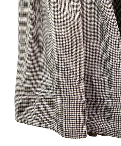 ebure（エブール）ebure (エブール) チェック柄プリーツスカート グレー サイズ:38の古着・服飾アイテム