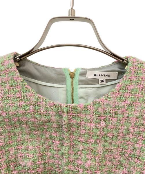 BLAMINK（ブラミンク）BLAMINK (ブラミンク) P LAME TWD LANTERNSSL グリーン サイズ:36の古着・服飾アイテム