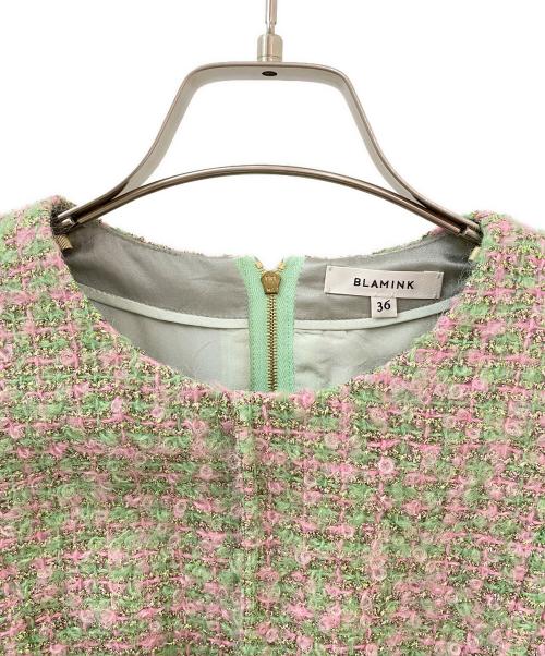 BLAMINK（ブラミンク）BLAMINK (ブラミンク) P LAME TWD LANTERNSSL グリーン サイズ:36の古着・服飾アイテム