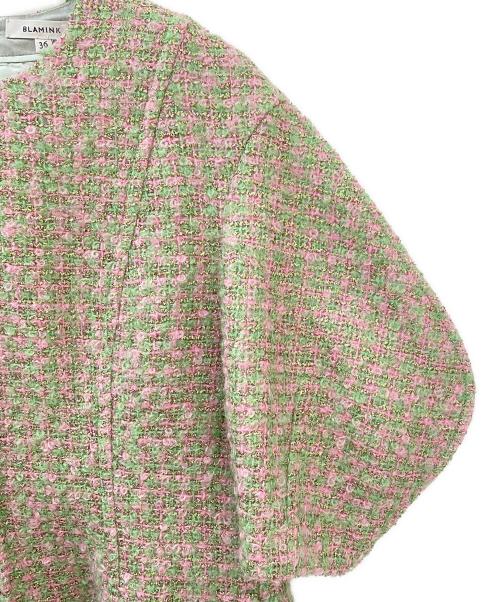 BLAMINK（ブラミンク）BLAMINK (ブラミンク) P LAME TWD LANTERNSSL グリーン サイズ:36の古着・服飾アイテム