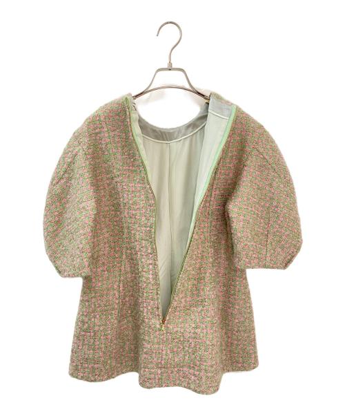 BLAMINK（ブラミンク）BLAMINK (ブラミンク) P LAME TWD LANTERNSSL グリーン サイズ:36の古着・服飾アイテム