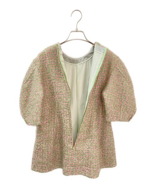 BLAMINK（ブラミンク）BLAMINK (ブラミンク) P LAME TWD LANTERNSSL グリーン サイズ:36の古着・服飾アイテム