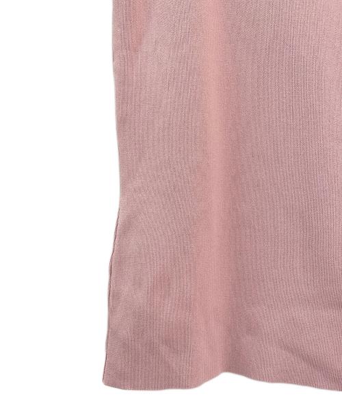 BORDERS at BALCONY（ボーダーズアットバルコニー）BORDERS at BALCONY (ボーダーズアットバルコニー) デコルテカットアウトニットプルオーバー ピンク サイズ:38の古着・服飾アイテム