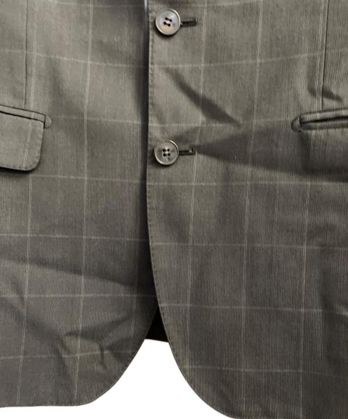 DOLCE & GABBANA（ドルチェ＆ガッバーナ）DOLCE & GABBANA (ドルチェ＆ガッバーナ) タータンチェック 2B ウール テーラードジャケット ネイビー サイズ:50の古着・服飾アイテム