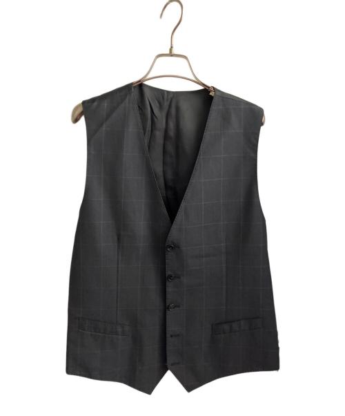 DOLCE & GABBANA（ドルチェ＆ガッバーナ）DOLCE & GABBANA (ドルチェ＆ガッバーナ) タータンチェック 2B ウール テーラードジャケット ネイビー サイズ:50の古着・服飾アイテム