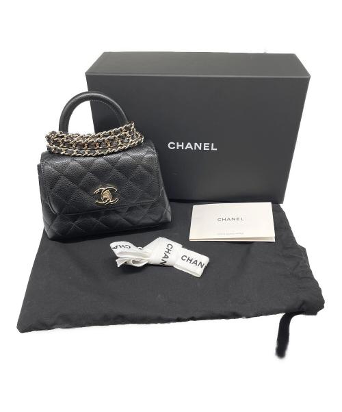CHANEL（シャネル）CHANEL (シャネル) ココハンドル エクストラミニ ブラック サイズ:エクストラミニの古着・服飾アイテム
