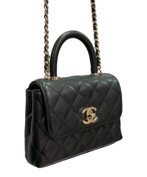 CHANEL（シャネル）CHANEL (シャネル) ココハンドル エクストラミニ ブラック サイズ:エクストラミニの古着・服飾アイテム