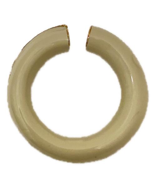 BOTTEGA VENETA（ボッテガベネタ）BOTTEGA VENETA (ボッテガベネタ) FOLDリング アイボリー サイズ:8号の古着・服飾アイテム