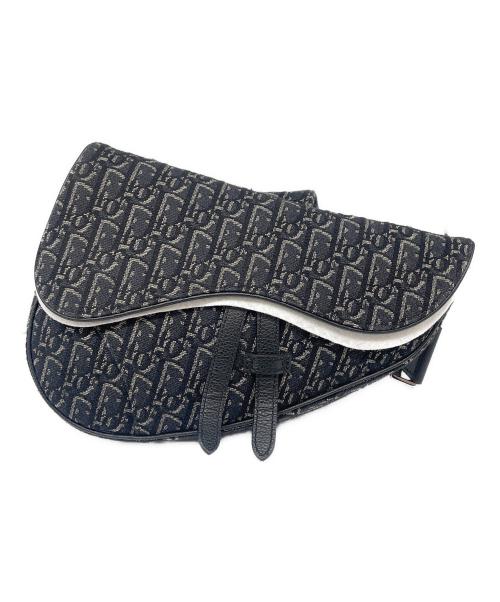 Christian Dior（クリスチャン ディオール）Christian Dior (クリスチャン ディオール) SADDLE BAG サドル バッグ ネイビーの古着・服飾アイテム