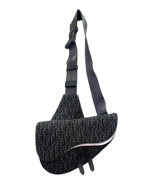 Christian Dior（クリスチャン ディオール）Christian Dior (クリスチャン ディオール) SADDLE BAG サドル バッグ ネイビーの古着・服飾アイテム