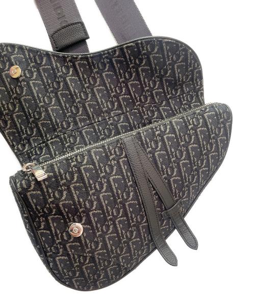 Christian Dior（クリスチャン ディオール）Christian Dior (クリスチャン ディオール) SADDLE BAG サドル バッグ ネイビーの古着・服飾アイテム