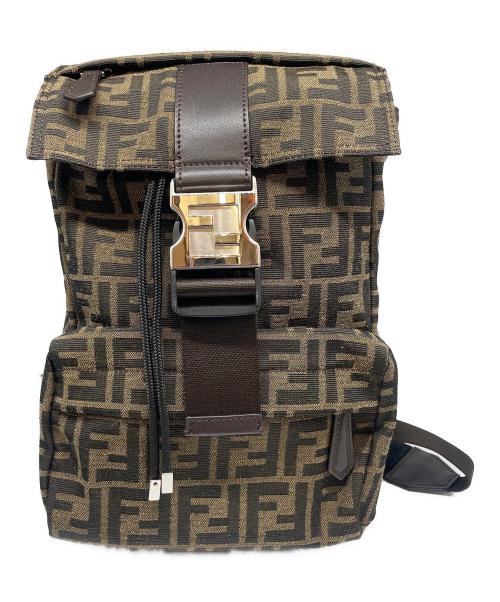 FENDI（フェンディ）FENDI (フェンディ) FENDINESS SMALL BACKPACK ブラウンの古着・服飾アイテム