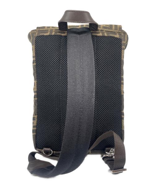 FENDI（フェンディ）FENDI (フェンディ) FENDINESS SMALL BACKPACK ブラウンの古着・服飾アイテム