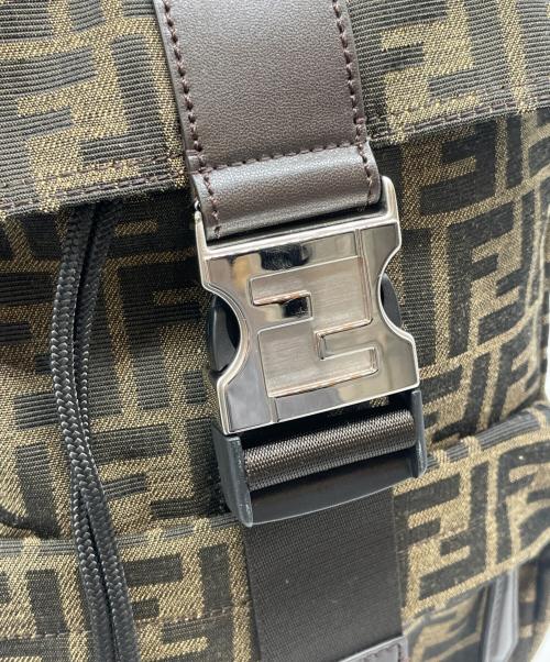 FENDI（フェンディ）FENDI (フェンディ) FENDINESS SMALL BACKPACK ブラウンの古着・服飾アイテム